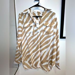 Zebra Ann Taylor blouse